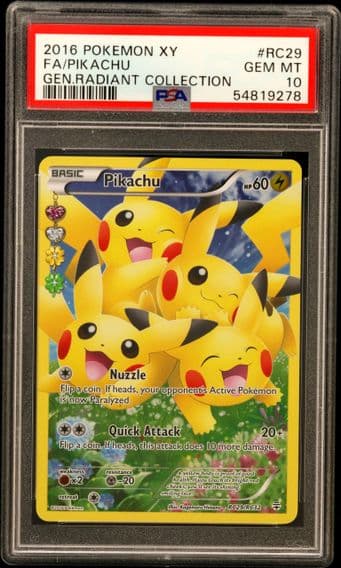 Pikachu graded slab